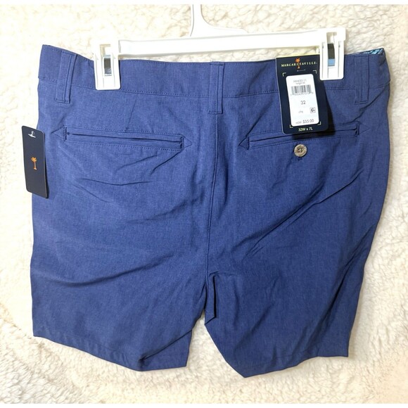Margaritaville Mens Shorts 32 Waist 7" inseam Twilight Blue UPF 30, Quick Dry - Picture 3 of 4